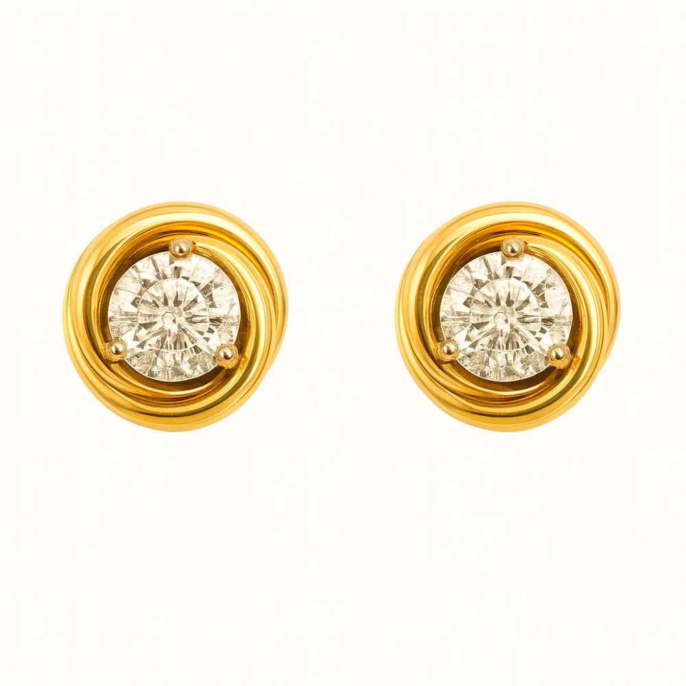Golden Whisper Studs